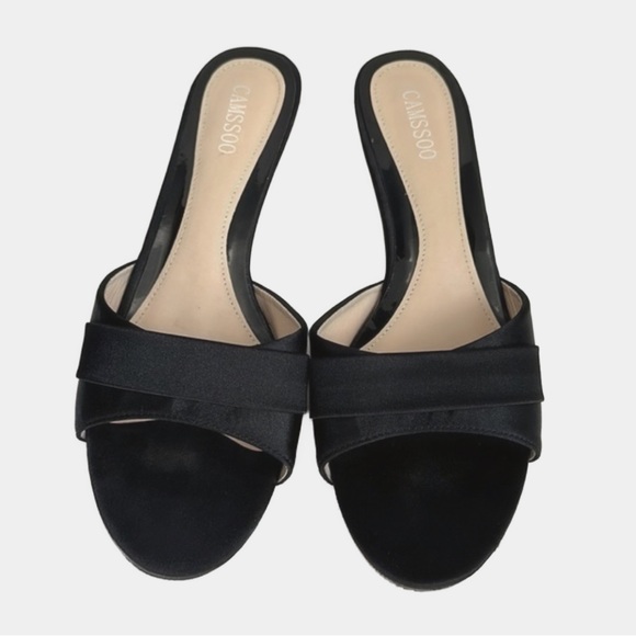 Camssoo - Black Short Slip-On Heel - Picture 4 of 5